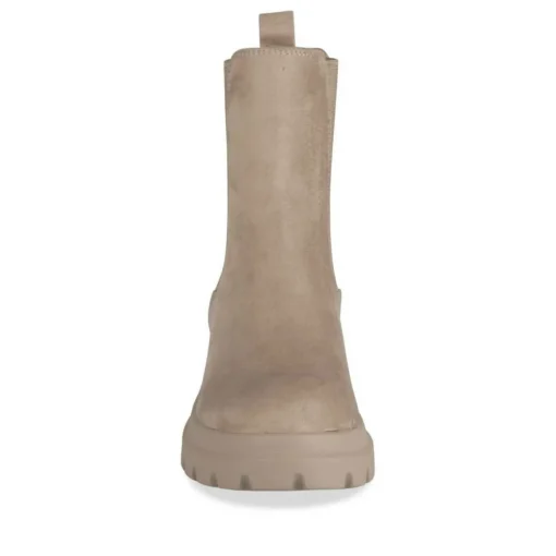 Bottines Chelsea BEIGE Femme Motif Uni A Enfiler
