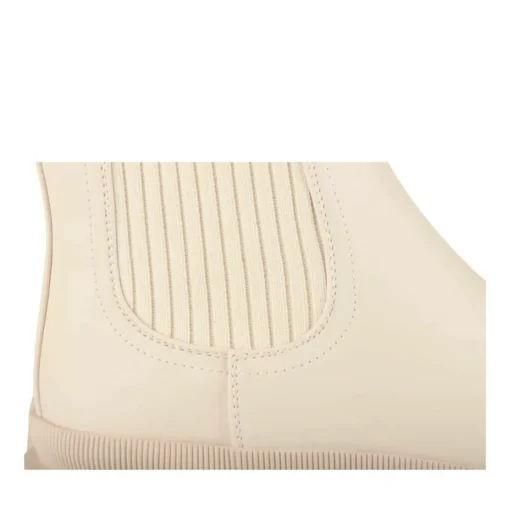 Bottines Chelsea BEIGE Femme Motif Uni A Enfiler