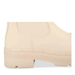 Bottines Chelsea BEIGE Femme Motif Uni Fermeture éclair