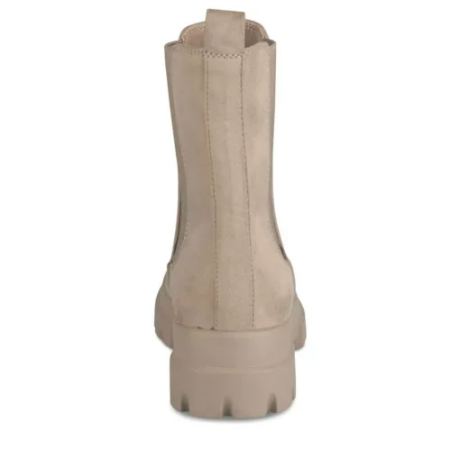 Bottines Chelsea BEIGE Femme Motif Uni A Enfiler