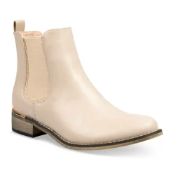 Bottines Chelsea BEIGE Fille Motif Uni Fermeture éclair