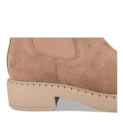 Bottines Chelsea COGNAC Femme CUIR Motif Uni Elastique