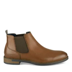 Bottines Chelsea COGNAC Homme Motif Uni A Enfiler