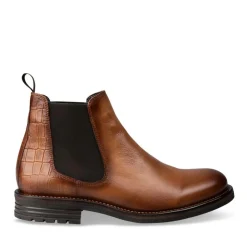 Bottines Chelsea COGNAC Homme CUIR A Enfiler