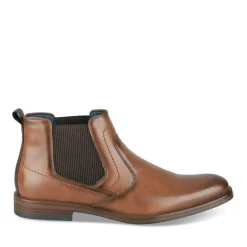 Bottines Chelsea COGNAC Homme Motif Uni A Enfiler