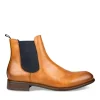 Bottines Chelsea COGNAC Homme Motif Uni A Enfiler