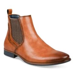 Bottines Chelsea COGNAC Homme Elastique