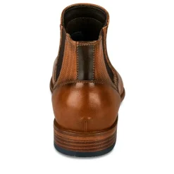 Bottines Chelsea COGNAC Homme Motif Uni Elastique