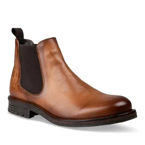 Bottines Chelsea COGNAC Homme CUIR A Enfiler