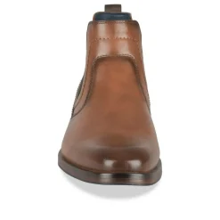 Bottines Chelsea COGNAC Homme Motif Uni A Enfiler