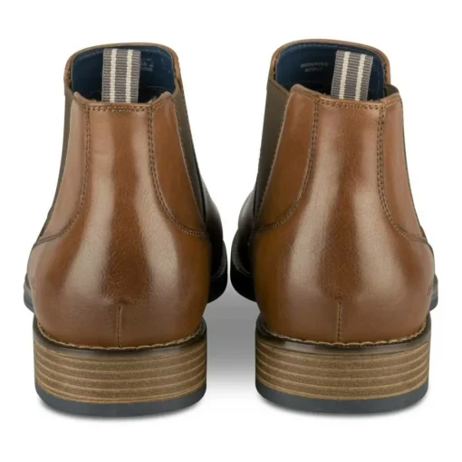 Bottines Chelsea COGNAC Homme Motif Uni A Enfiler