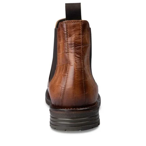Bottines Chelsea COGNAC Homme CUIR A Enfiler
