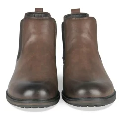 Bottines Chelsea COGNAC Homme Motif Uni A Enfiler