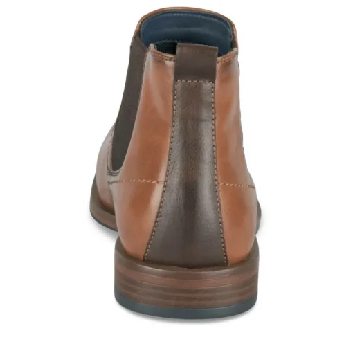 Bottines Chelsea COGNAC Homme Motif Uni A Enfiler