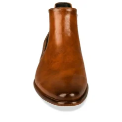 Bottines Chelsea COGNAC Homme Motif Uni Elastique