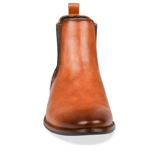 Bottines Chelsea COGNAC Homme Elastique