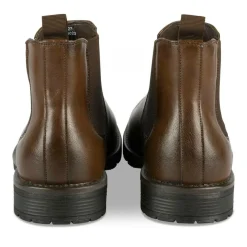 Bottines Chelsea COGNAC Homme Motif Uni Elastique