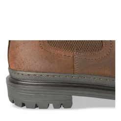 Bottines Chelsea COGNAC Homme CUIR Motif Uni A Enfiler