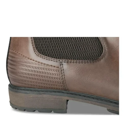 Bottines Chelsea COGNAC Homme Motif Uni A Enfiler
