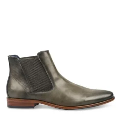 Bottines Chelsea GRIS Homme Motif Uni Elastique