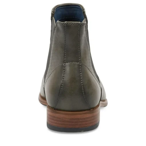 Bottines Chelsea GRIS Homme Motif Uni Elastique