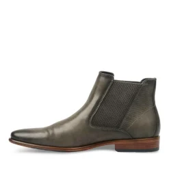 Bottines Chelsea GRIS Homme Motif Uni Elastique