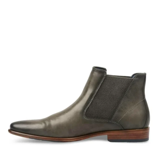Bottines Chelsea GRIS Homme Motif Uni Elastique