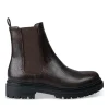 Bottines Chelsea MARRON Femme Motif Animal A Enfiler