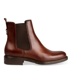 Bottines Chelsea MARRON Femme CUIR A Enfiler