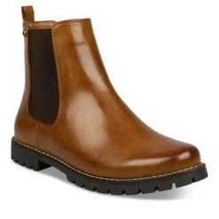 Bottines Chelsea MARRON Femme Elastique