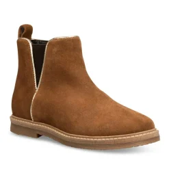 Bottines Chelsea MARRON Fille CUIR Fermeture éclair