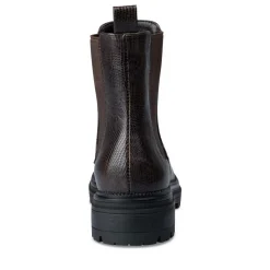 Bottines Chelsea MARRON Femme Motif Animal A Enfiler