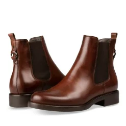 Bottines Chelsea MARRON Femme CUIR A Enfiler