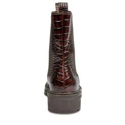 Bottines Chelsea MARRON Femme CUIR Motif Uni A Enfiler