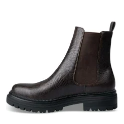 Bottines Chelsea MARRON Femme Motif Animal A Enfiler