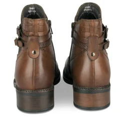 Bottines Chelsea MARRON Femme CUIR Motif Uni Fermeture éclair