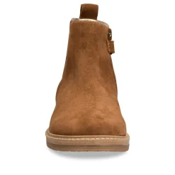 Bottines Chelsea MARRON Fille CUIR Fermeture éclair