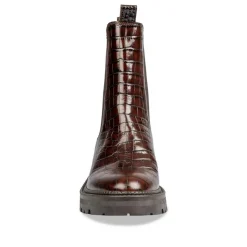 Bottines Chelsea MARRON Femme CUIR Motif Uni A Enfiler