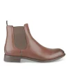 Bottines Chelsea MARRON Homme Motif Uni A Enfiler