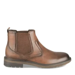 Bottines Chelsea MARRON Homme Motif Uni A Enfiler