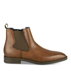 Bottines Chelsea MARRON Homme Motif Uni A Enfiler