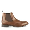 Bottines Chelsea MARRON Homme Motif Uni A Enfiler