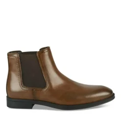 Bottines Chelsea MARRON Homme Motif Uni A Enfiler