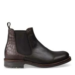 Bottines Chelsea MARRON Homme CUIR A Enfiler