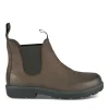 Bottines Chelsea MARRON Homme CUIR Motif Uni A Enfiler