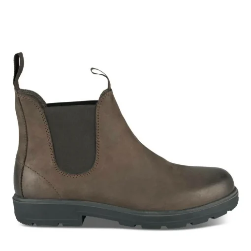 Bottines Chelsea MARRON Homme CUIR Motif Uni A Enfiler