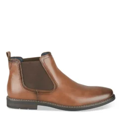 Bottines Chelsea MARRON Homme Motif Uni A Enfiler