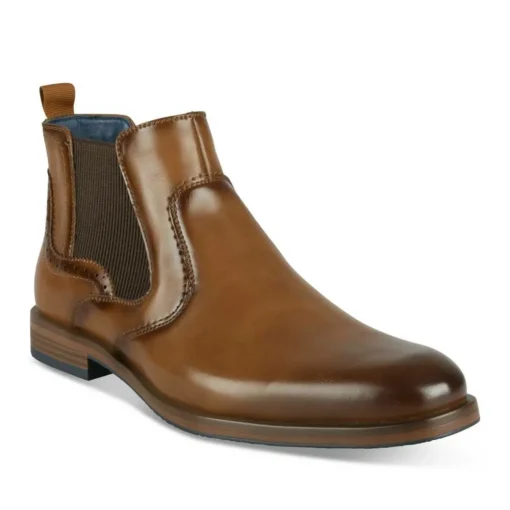 Bottines Chelsea MARRON Homme Motif Uni A Enfiler