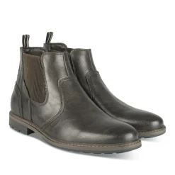 Bottines Chelsea MARRON Homme Motif Uni A Enfiler