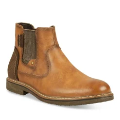 Bottines Chelsea MARRON Homme Elastique